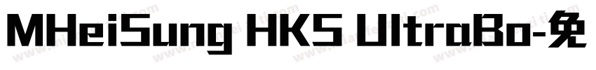 MHeiSung HKS UltraBo字体转换